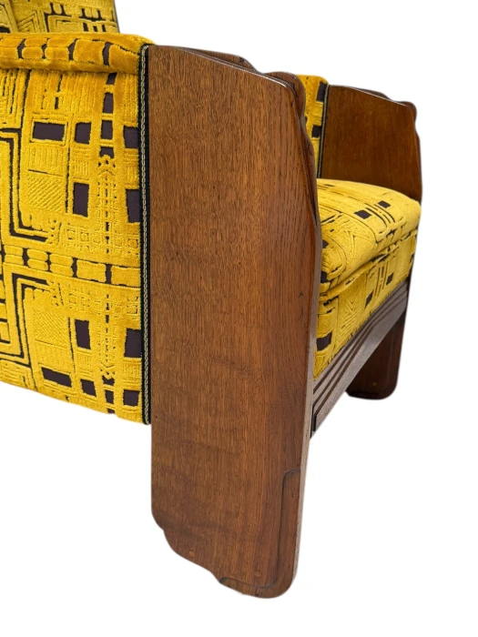 Art Deco Amsterdamse School Lounge Chair by Cornelis van der Sluys, 1918